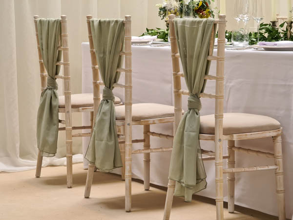 Sage Green Chair Drapes